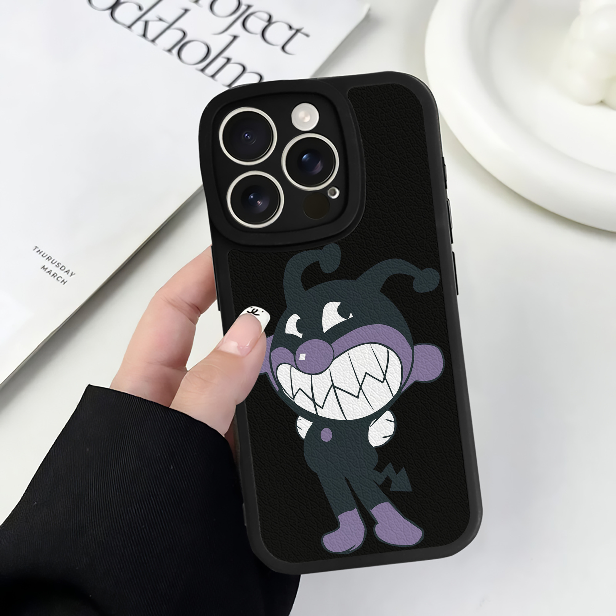 （画像用） アンパンマン Anpanman 【iPhone 16シリーズ対応】シリコンスマホケース（レザー調） 材質：シリコン